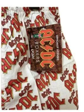 USHY | Underwear & Socks | Acdc Officially Licensed Logo Boxer Shorts ...